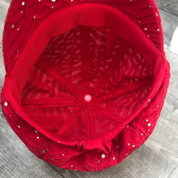 Red Rhinestone Hat - Picture 7 of 14